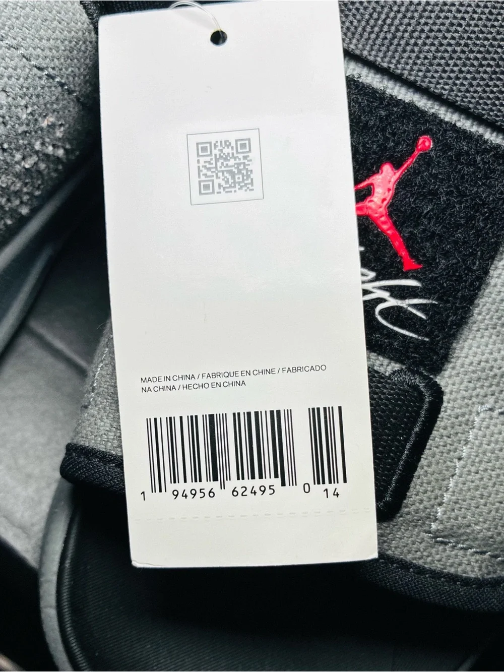 Nike Air Jordan slide Smokey gray and red men’s 7
